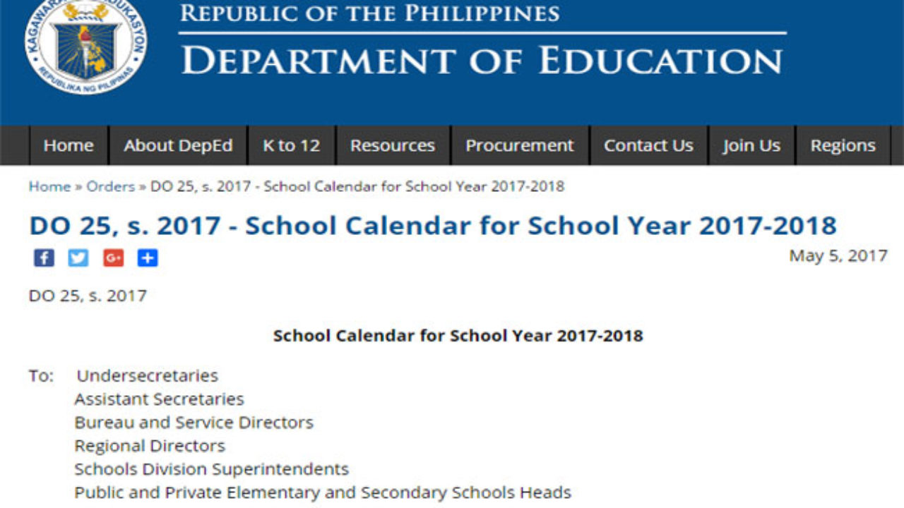 DepEd Schedule End Of School Year Rites SY 20232024, 41 OFF